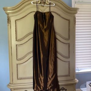 Satin evening dress